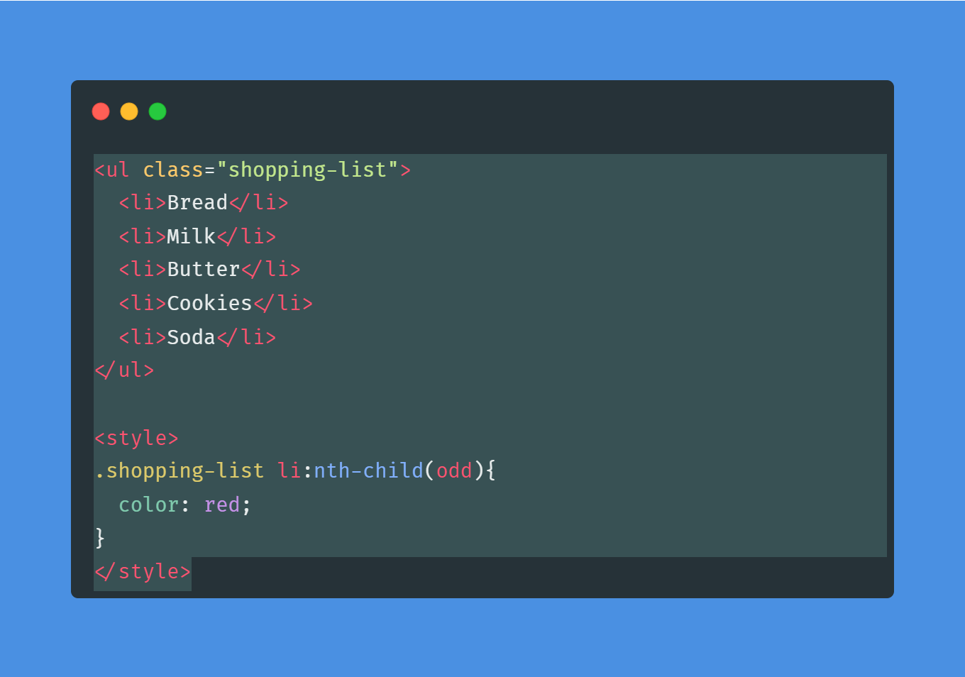 Ways to use the CSS nth-child Selector (Code Snippet)